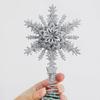 Gifts Snowflake Christmas Tree Toppers Hollowed-out 3D Snowflake Ornament Multi-layer Xmas Props Christmas