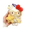 Cute Wishing Star King Cartoon Plush Doll Backpack Pendant Keychain Toy Soft Stuffed Animal Bag Charm Gift For Kids