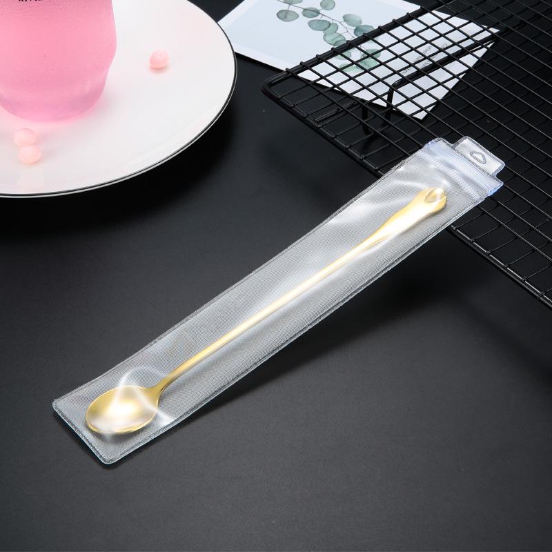 Golden Long Handle Stainless Steel Stirring Spoon and Ladle