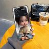 מארז ל-Xiaomi Poco X3 X4 X5 X7 Pro C61 M3 M4 M7 Pro C50 F3 C40 C71 F1 M5 C75 כיסוי טלפון שחור רך דוגמת ילדה מצוירת
