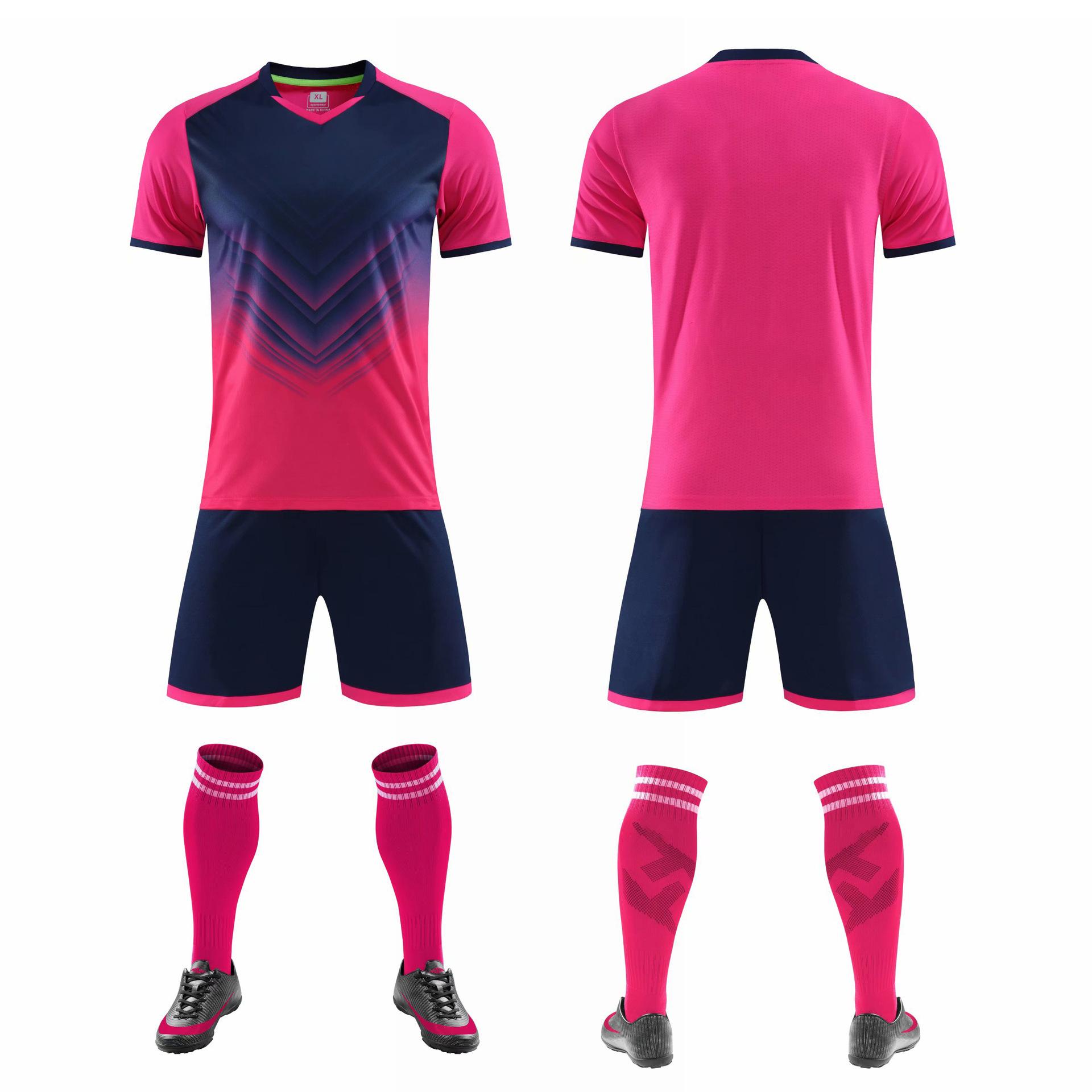 

Солнцезащитная одежда для взрослых и детей, дышащая, впитывающая пот, быстросохнущая, футбольная форма, спортивные вставки, цвет, соревнования, тренировки, баскетбольная уни Children 3xs (height 120-135) розовый