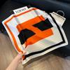 New silk scarf women's fashion versatile high-end small square scarf Korean version neck protection scarf spring and autumn retro scarf binding bag