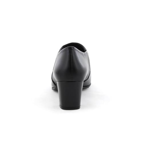 Himiko Square Toe Side Gore Pumps/643302 Black 230