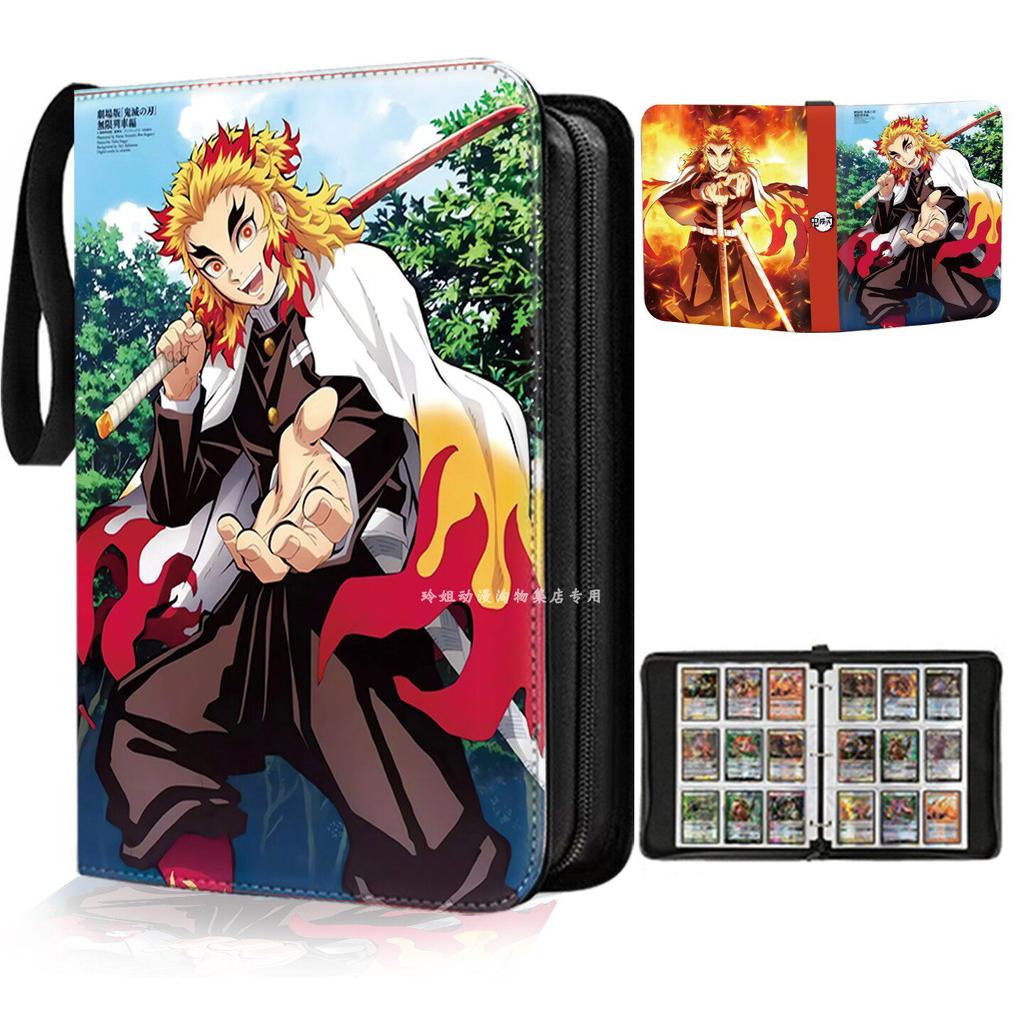 400PCS/900PCS Anime Cartoon  Blade 49 Grid Loose Leaf Zipper Peripheral Card Collection Book Children's Toys
