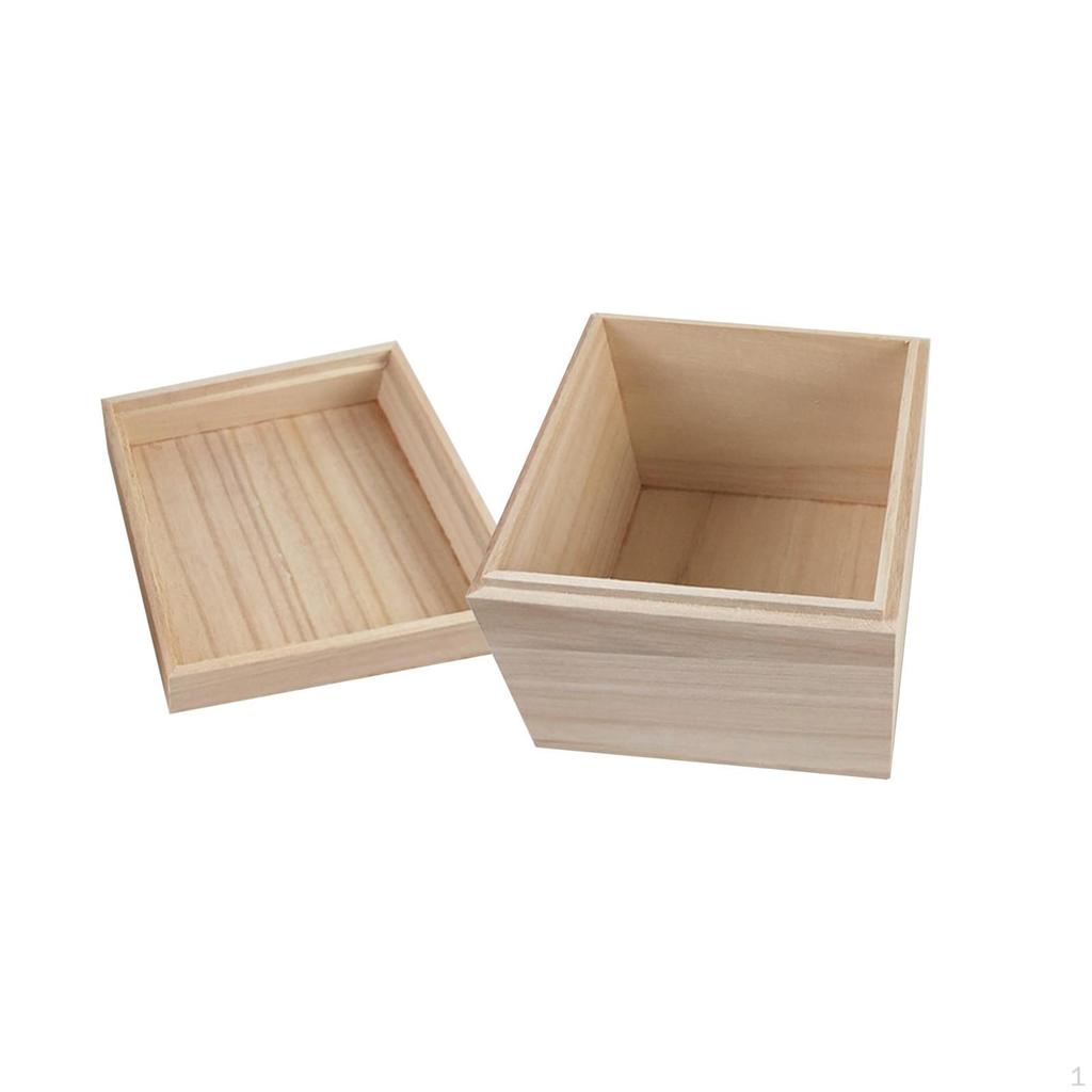 Craft Storage Organizer Wooden Boxes for Mini Items