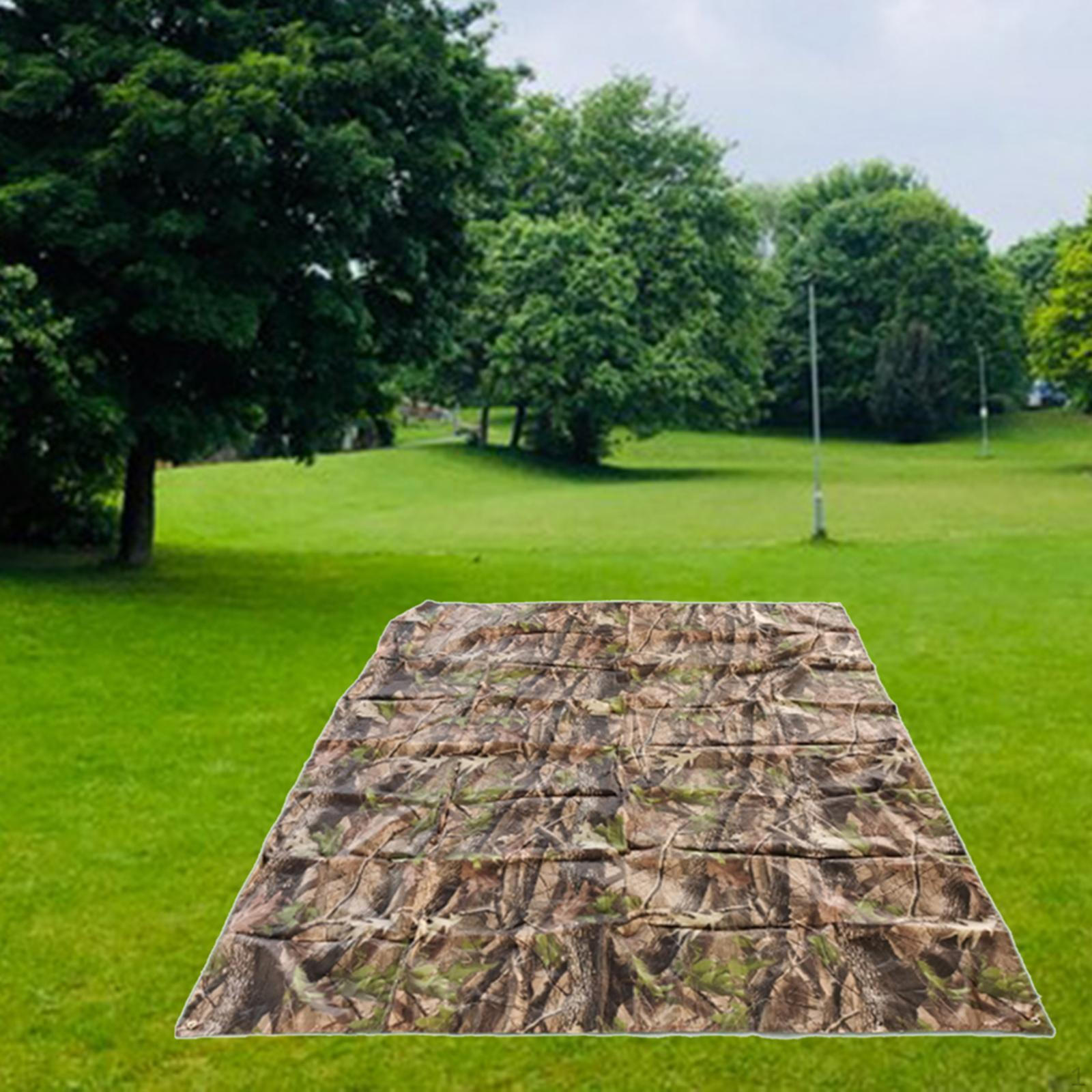 Camping Seat Mat Foldable Folding Outdoor Pad Cushion Waterproof Picnic With drawstring pocket Tree Camo 1.5x2m