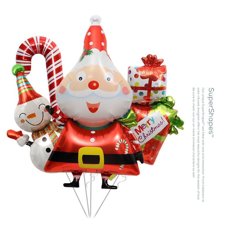 Christmas Window Display Props: Toys, Balloons, Candy Canes, Santa, Snowman, Christmas Tree.