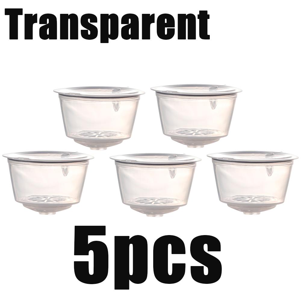 1/3/5/10pcs Reusable Coffee Capsules Filter Cup Dispenser for Nescafe Dolce Gusto Refillable Coffee Capsules Pod Compatible Kit