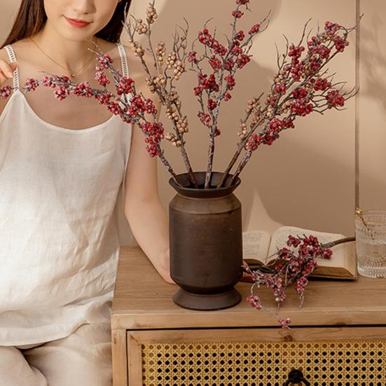 

Fake Flower Eye-catching Anti-fade Faux Silk Flower Artificial Flowers Branch Decoration for Home