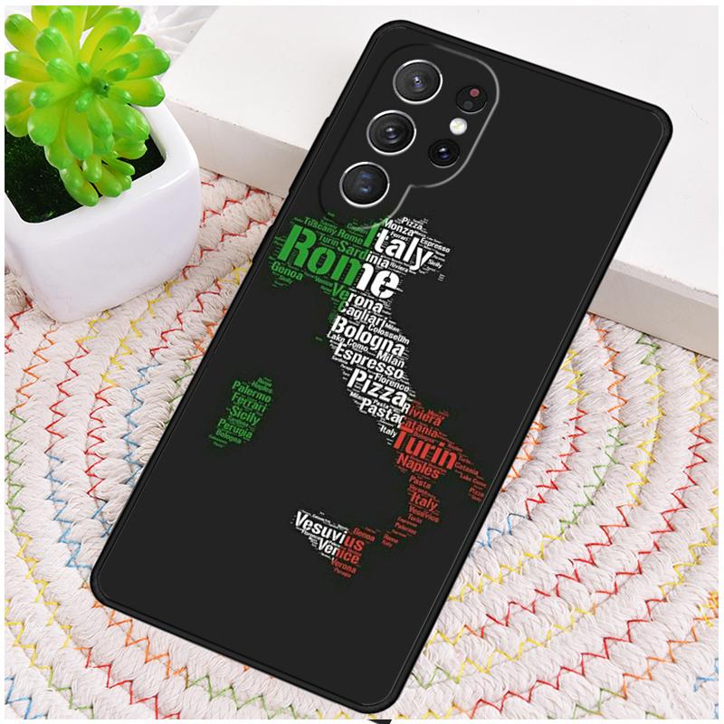 Custodia per telefono Flag Italia per Samsung Galaxy note 10 pro S26 Ultra S23 S24 FE S25 S21 S22 PLUS Cover antiurto