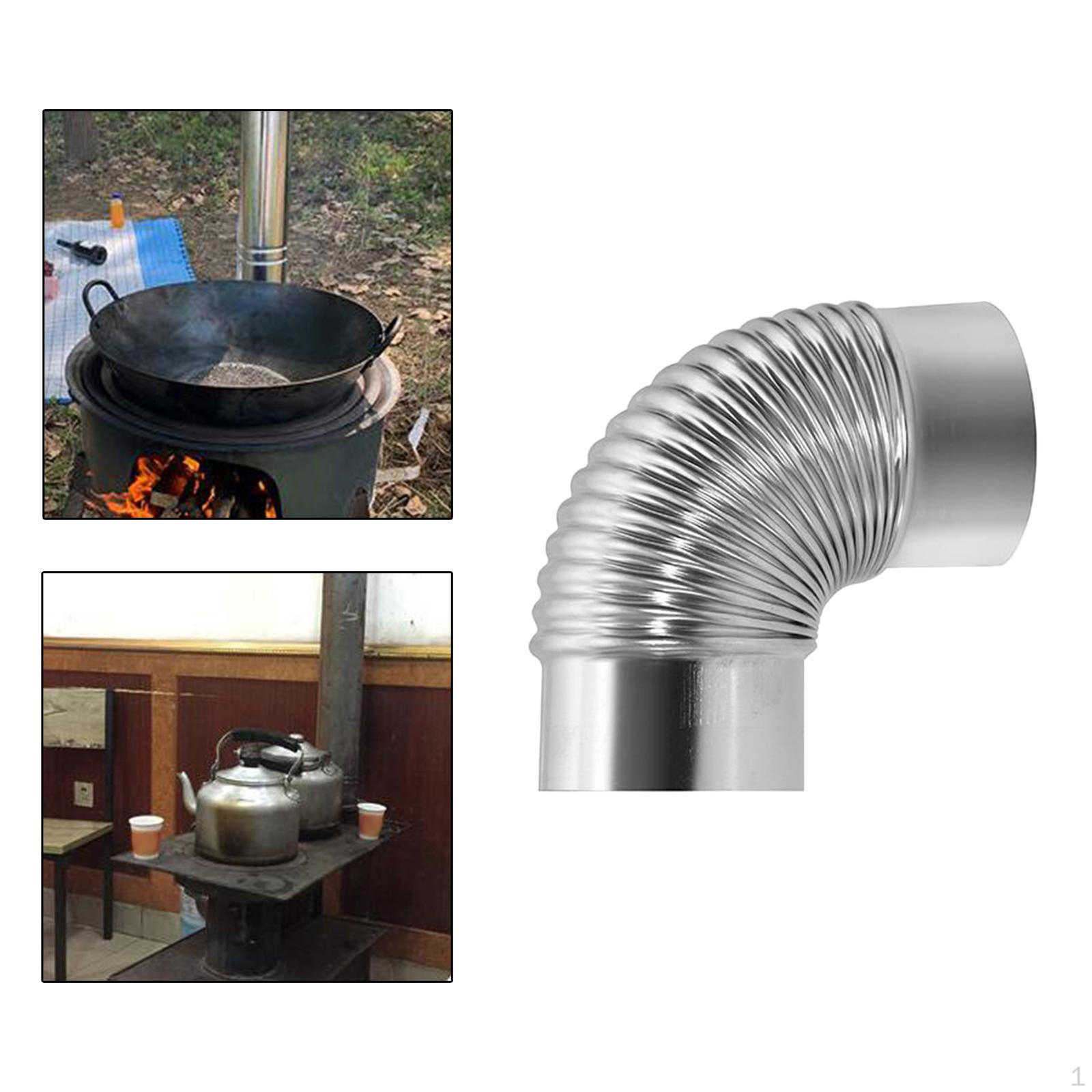 Походная палатка Печь Труба Дымоход Съемный Камин Отопление Расширение Elbow Pipe