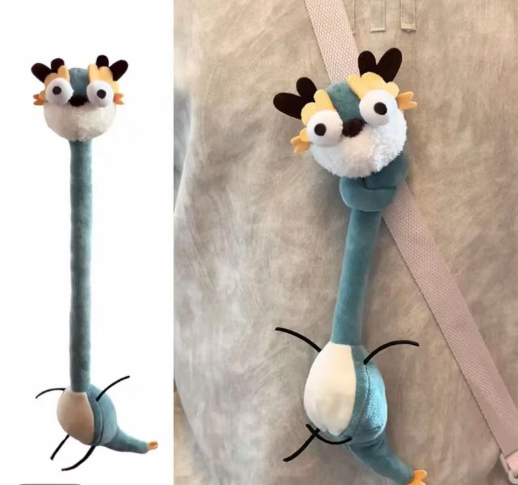 40cm Long Neck Evil Dachshund Dragon Mouse Plush Toy Funny Weird Stuffed Plush Animal Doll Cute Creative Decoration Gifts