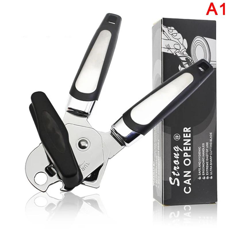 

Ручные инструменты для открывания банок Профессиональный ручной консервный нож из нержавеющей стали Практичный кухонный штопор Рукоятка Захват Открывалка для бутылок