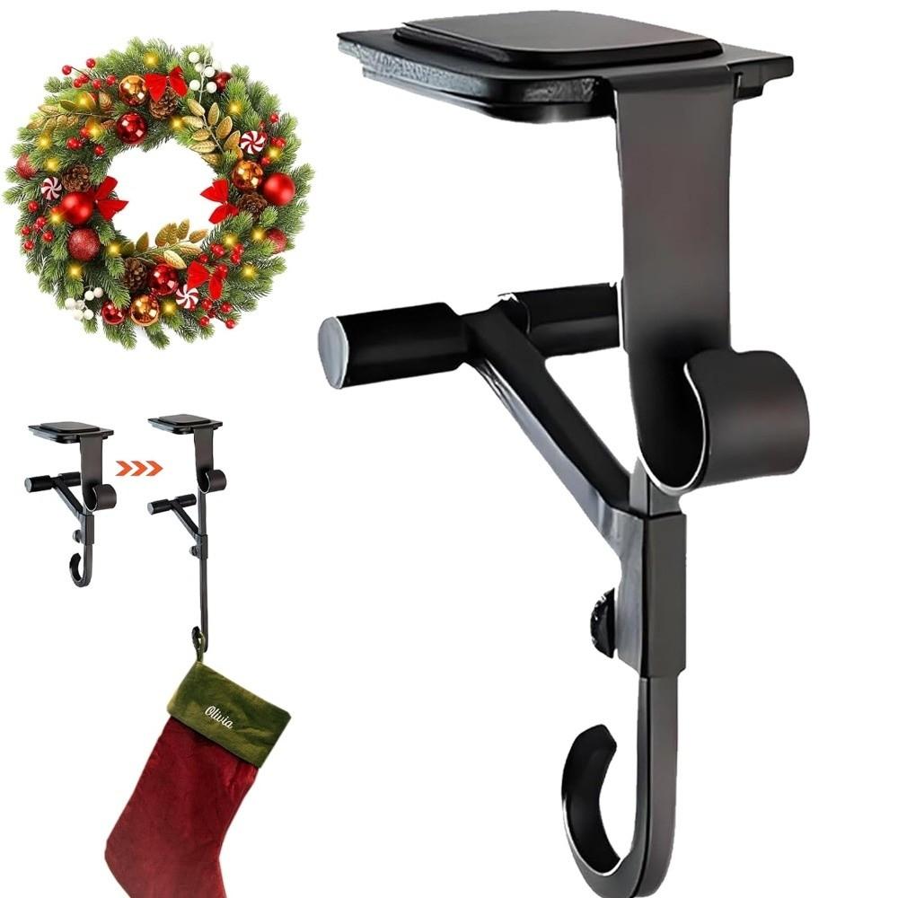 Adjustable Stocking Hangers Heavy Duty Mantel Holders Hanger Practical Garland Stocking Hangers