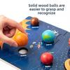 Childrens Wooden Toys Planetenerkennung Acht Planeten Im Weltraum Wissenschaftliches Erkundungsspielzeug Toddler Montessori Plaything