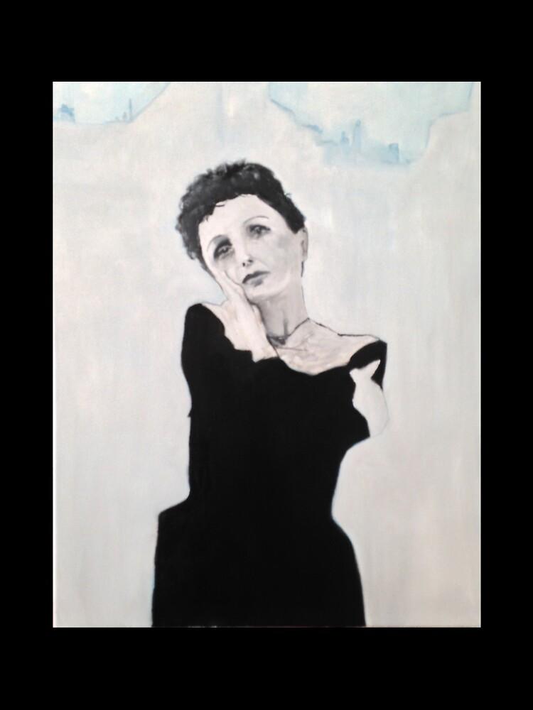 Édith Piaf Edith Piaf Portrait Painting Oversized T-Shirt