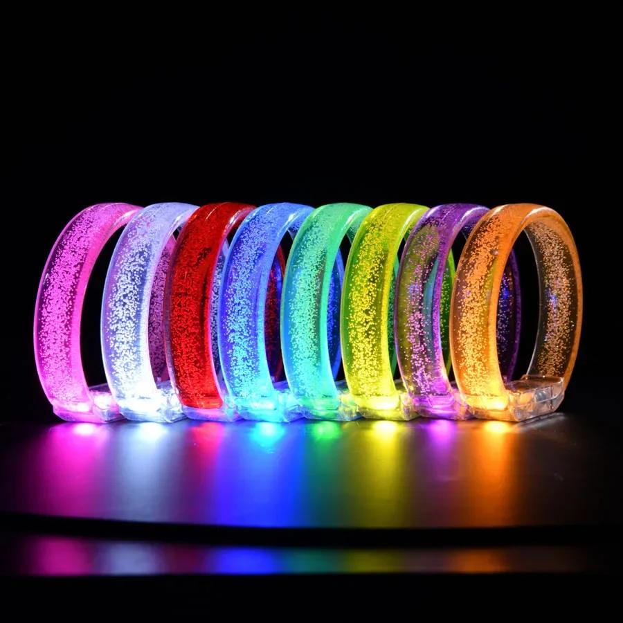 10-50 SZT Neonowe LED Bransoletki Świecące Akcesoria Imprezowe Opaski LED na Urodziny Koncerty Wydarzenia Nocne Opakowanie Zbiorcze
