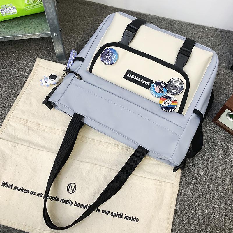 

Холщовая сумка Сумка для репетитора Сумка для репетитора Ученики начальной школы Девочки и мальчики Несколько карманов Ручная Одноплечевая Сумка-кроссбоди Тренд