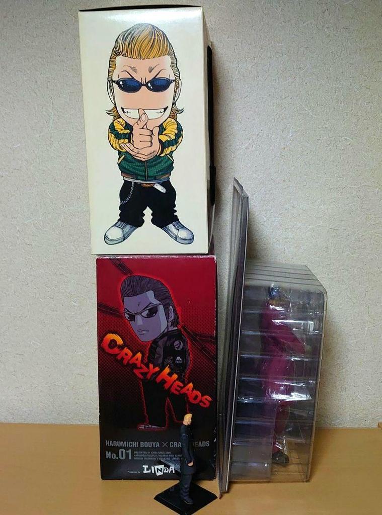[USED] Crows Worst Saburo Hanzawa and Harumichi Bouya CRAZY HEADS Figure