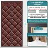 Thickened Windproof Cotton Door Curtain for Winter Home Insulation Magnetic Windbreak Curtain with No-Drill Installation