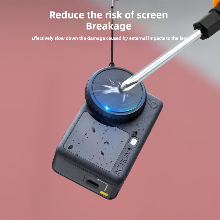 Soft Silicone Lens Cap Protective Cover for DJI Osmo Action 6, Dust‑Proof Drop‑Proof Anti‑Slip Camera Lens Protector