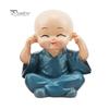 4Pcs Car Cute Cartoon Miniature Monks Micro Landscape