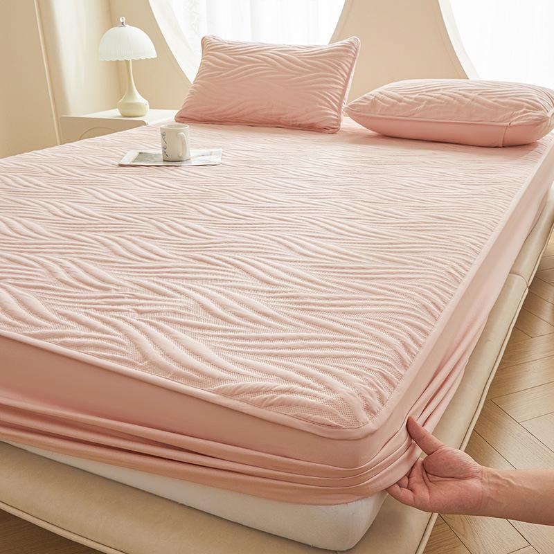 A-Grade Quilted Waterproof Mattress Protector - Soybean Fiber, Fitted for Mother and Baby.