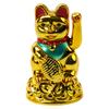 Gatto Fortunato Che Agita la Mano Lingotto Richiamante Maneki Neko Fortuna 4,5-6,5 Pollici Casa Ufficio Decorazione Auto Decorazione Casa Regali di Compleanno