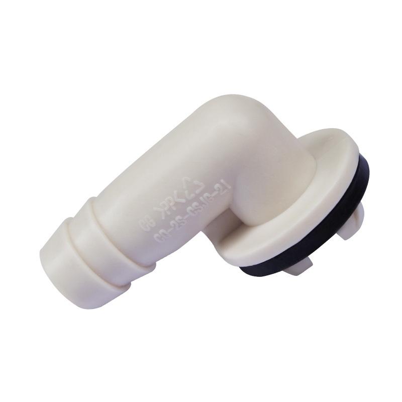 1Pc Air Conditioner Drain Connector Ac Drain Hose Plastic Elbow Rubber Ring Kit Anti-Defomed 1.5Cm Diameter Connector