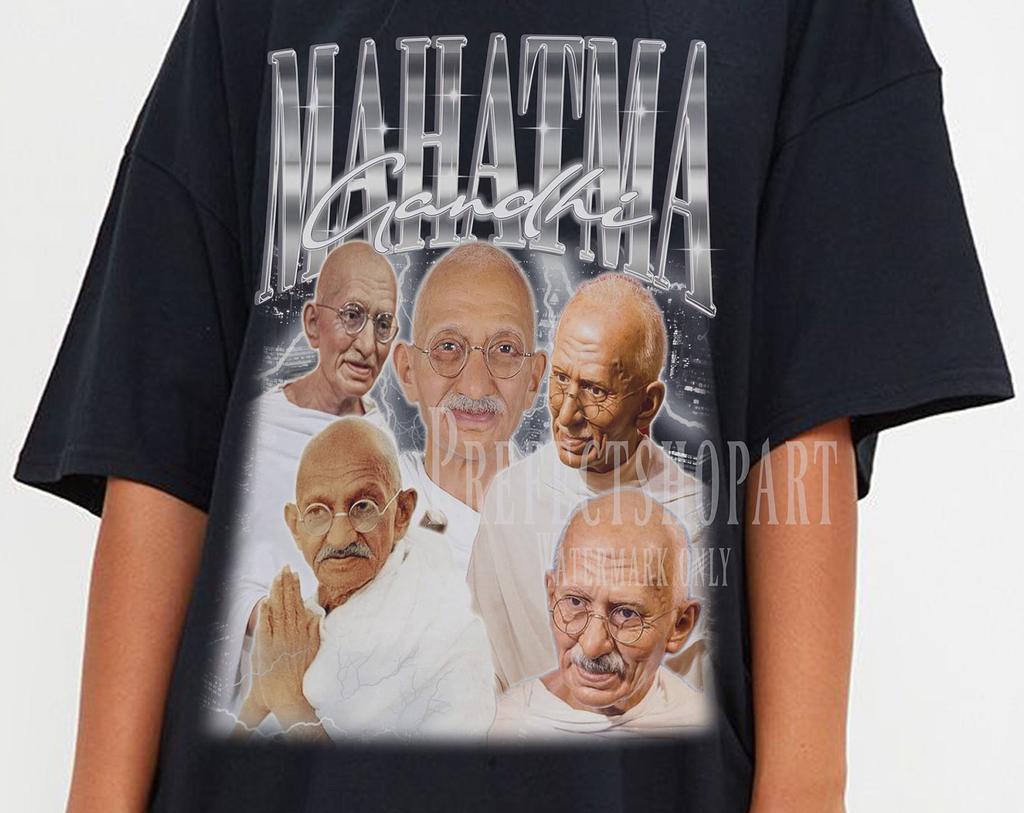 MAHATMA GANDHI Vintage Shirt, Mahatma Gandhi Homage Fan Tees, Mahatma Gandhi Homage, Mahatma Gandhi Graphic Retro 90s, Mahatma Gandhi Merch