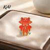 Decorative Metal Lapel Pin Chinese Style Paper Kite Brooch, Enamel Butterfly Goldfish Swallow Retro Badge, for Clothing Scarves and Bags Badge