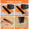 New Adjustable Lock Contour Gauge Profile Duplicator Tool Alloy Edge Shaping Wood Measure Ruler Laminate Tiles Meethulp Gauge