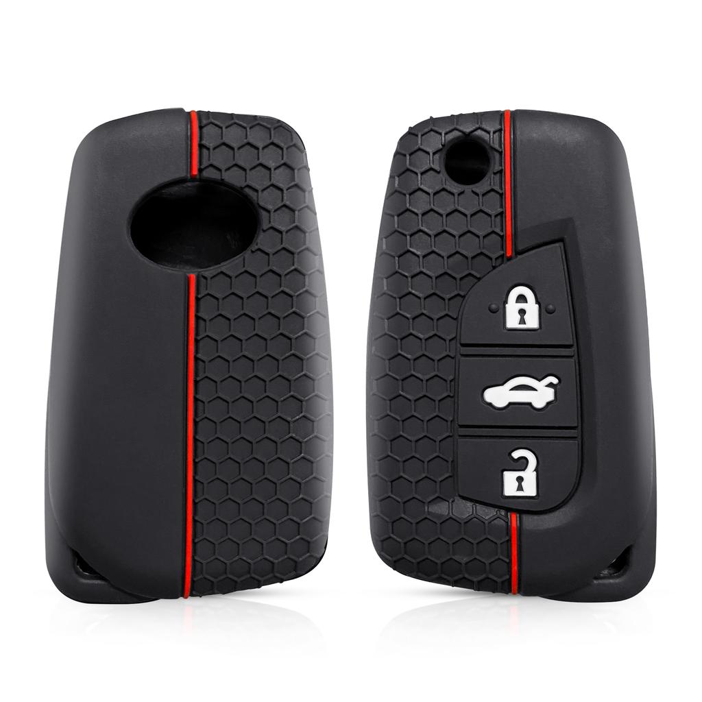 Key Cover Fob for Toyota Corolla Im Aygo Camry Levin Verso Yaris Prius Auris 2014 RAV4 Fortuner II C-HR Car Accessories Keychain