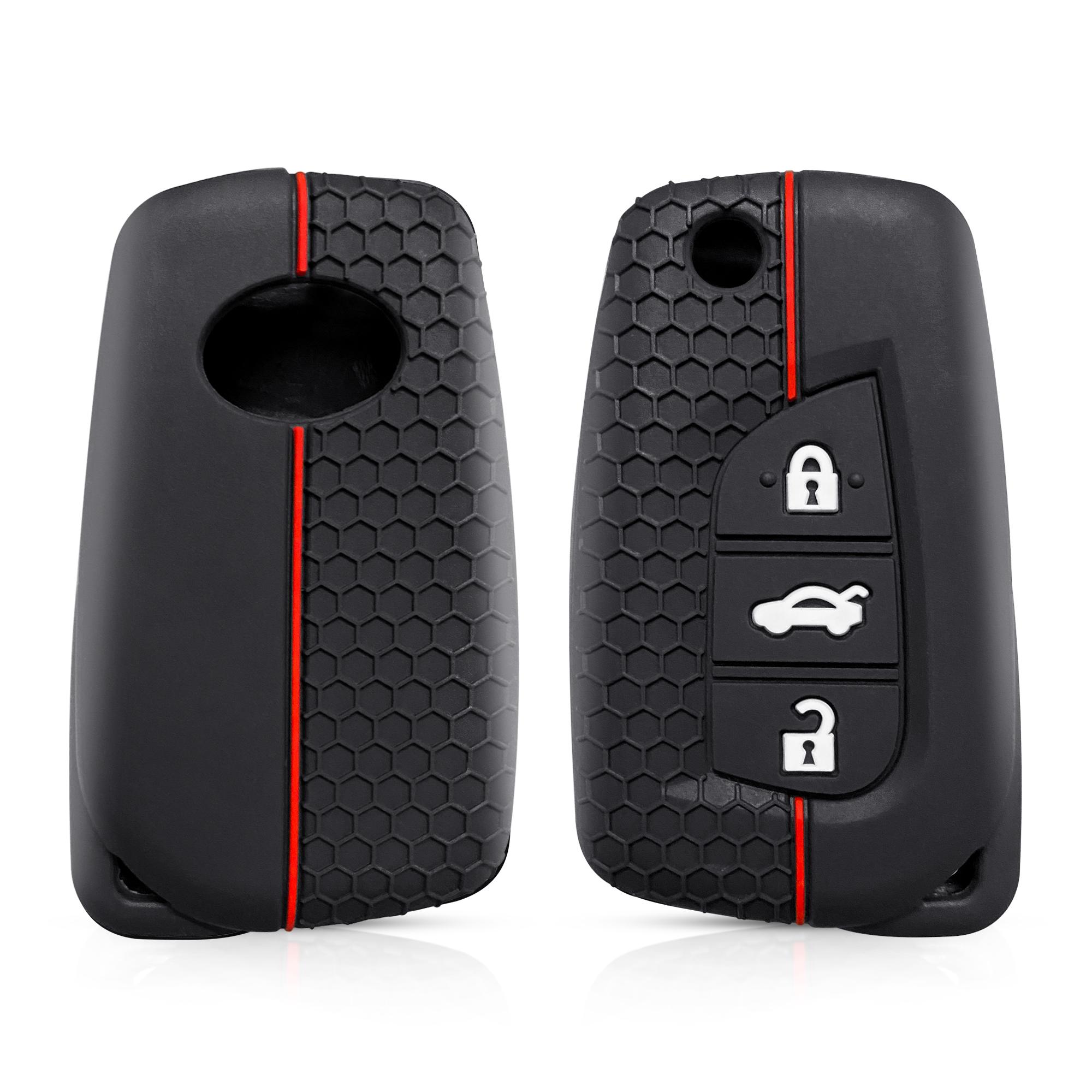 

Силиконовый чехол для ключа-пульта автомобиля для Toyota Auris Corolla Reiz Yaris Aygo Rav4 2022 Scion Hilux для Peugeot 108 для Citroen C1