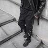 Schwarze Cargohose für Herren, Jogger, Cargohose für Herren, Joggen, japanische Streetwear, Hip Hop, Hippie, Techwear, Gothic-Band