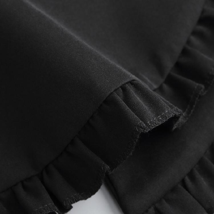 Women's Elegant Turn Down False Collar with Ruffled Trim Decorative Shawl Wrap Scarf Capelet for Dresses Blouse Top