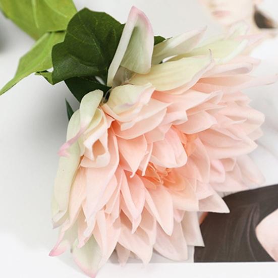 Artificial Dahlias Flower 20 Inch Long Stem Fake Silk Flower for Wedding Bouquets Fall Home Table Decor Floral Arrangements