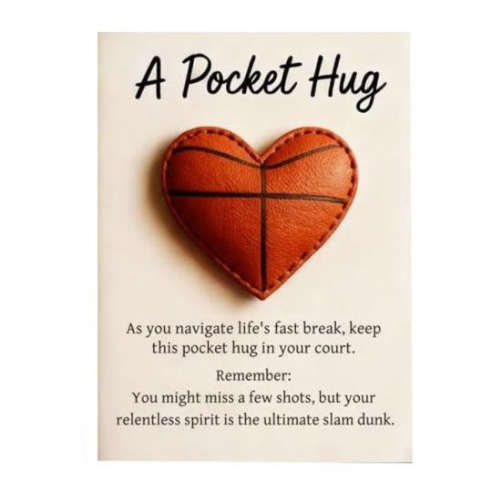 

Любовное сердце бейсбольный карман обнимашка с позитивной карточкой эмоциональная поддержка сердцевидный бейсбольный карман C