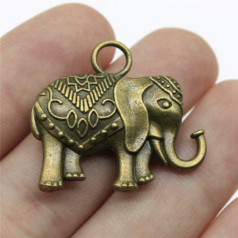 Charms Elephant God Pendants Kids' Jewelry Materials QC049