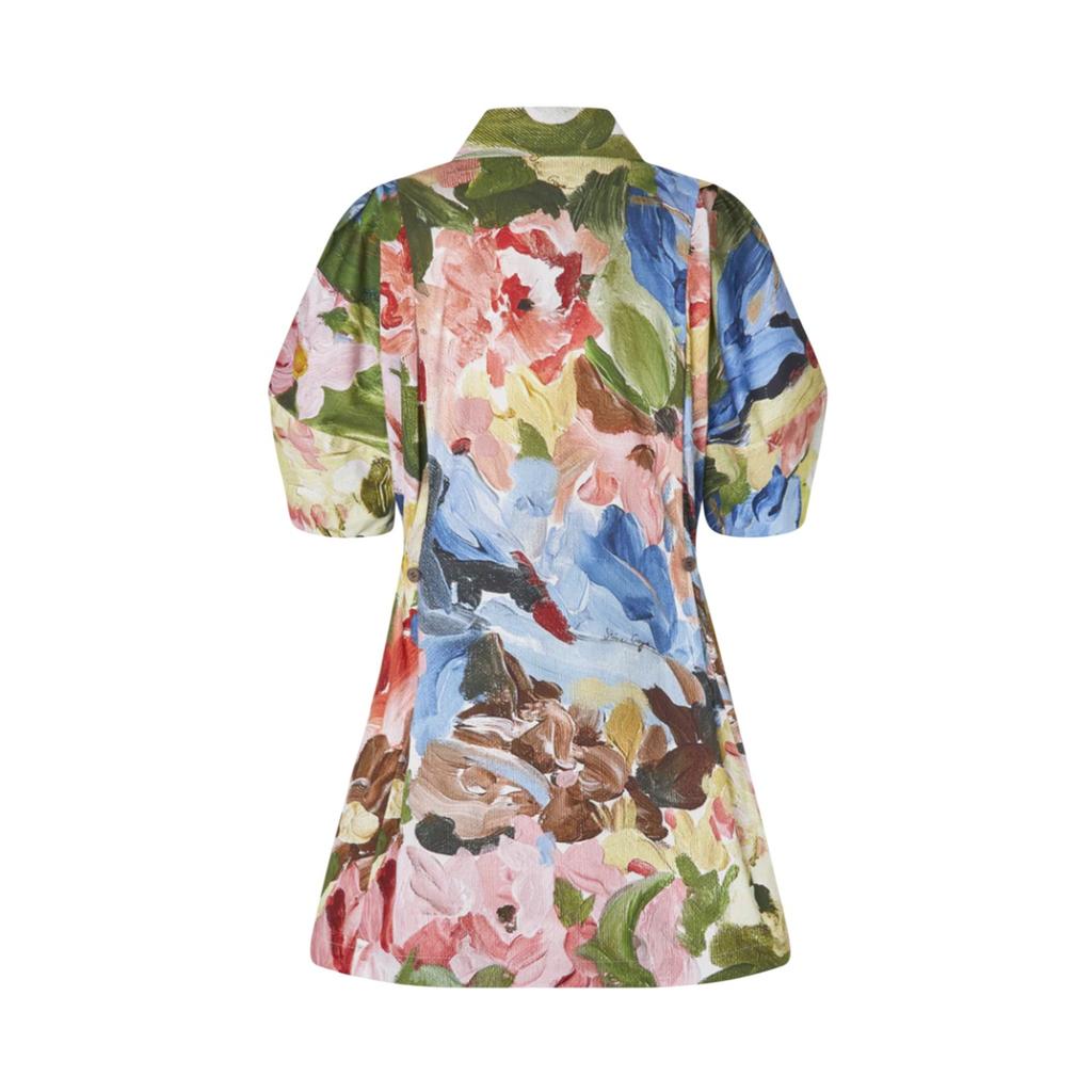 Stine Goya Womens/Ladies Organic Cotton Puff Sleeve Mini Dress