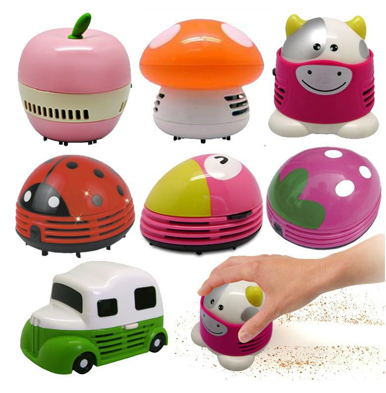 

Compact Beetle Strawberry Desktop Vacuum Cleaner - Cute and Creative Gift Emoji Series