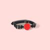 Trendy Red Geometric Ball Pin Neck Circle Jewelry Alloy Brooch Accessory Couples For