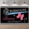 Burnouts oder Schleifen Bule Rosa Fotohintergrund Babyparty Geschlechtsenthüllung Mädchen oder Junge Fotografie Hintergrund Vinyl Fotostudio Banner