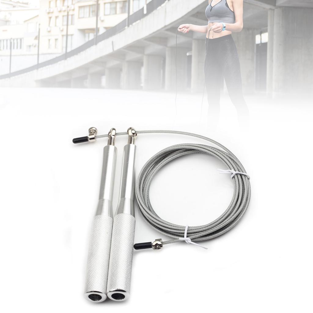 Rope Skipping Heavy Handle Metal Wire Aluminum Universal Bearing for Professional Physical Training