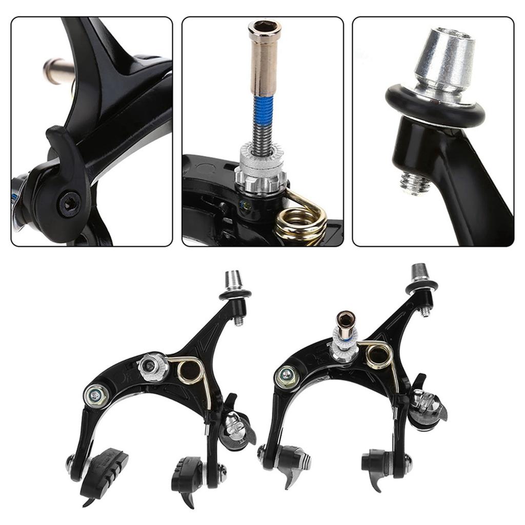 1 Pair Road Bike V Shape Mechanical Dual Pivot Brake Set Repair Parts Accessory