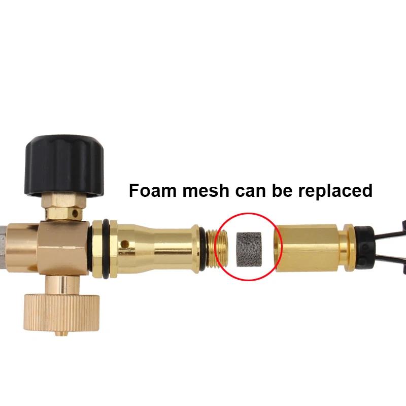 High Pressure Car Wash Foam Spray Pot PA Pot Accessories Stainless Steel Foaming Machine Foaming Net Foam Generator Foaming Mach