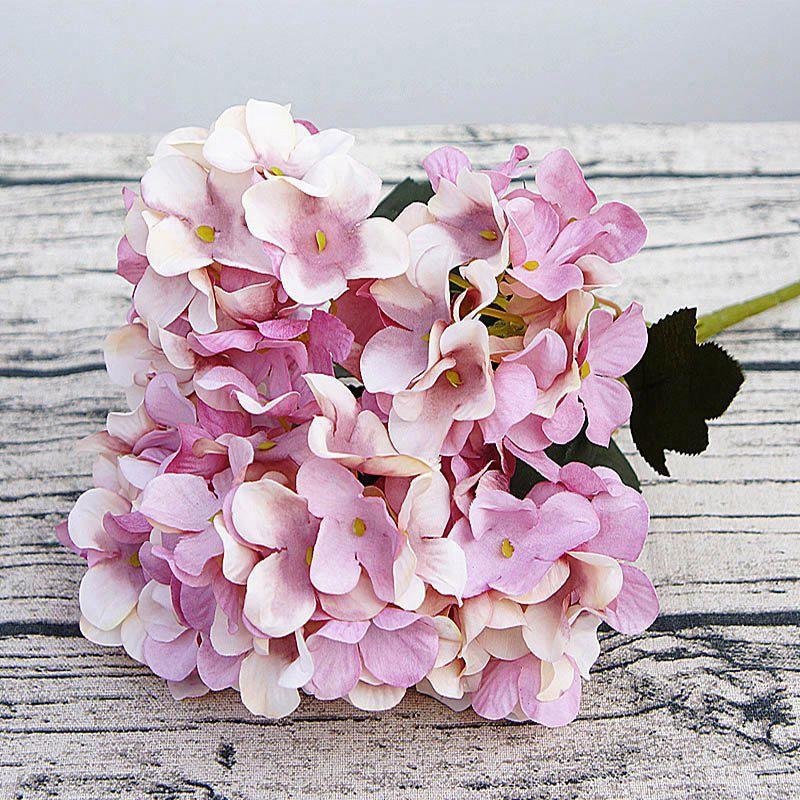 Silk Artificial Flowers Hot sales Hydrangea Wedding bridal bouquet Valentine's Day Home Room Garden arch Diy Gifts box Decora