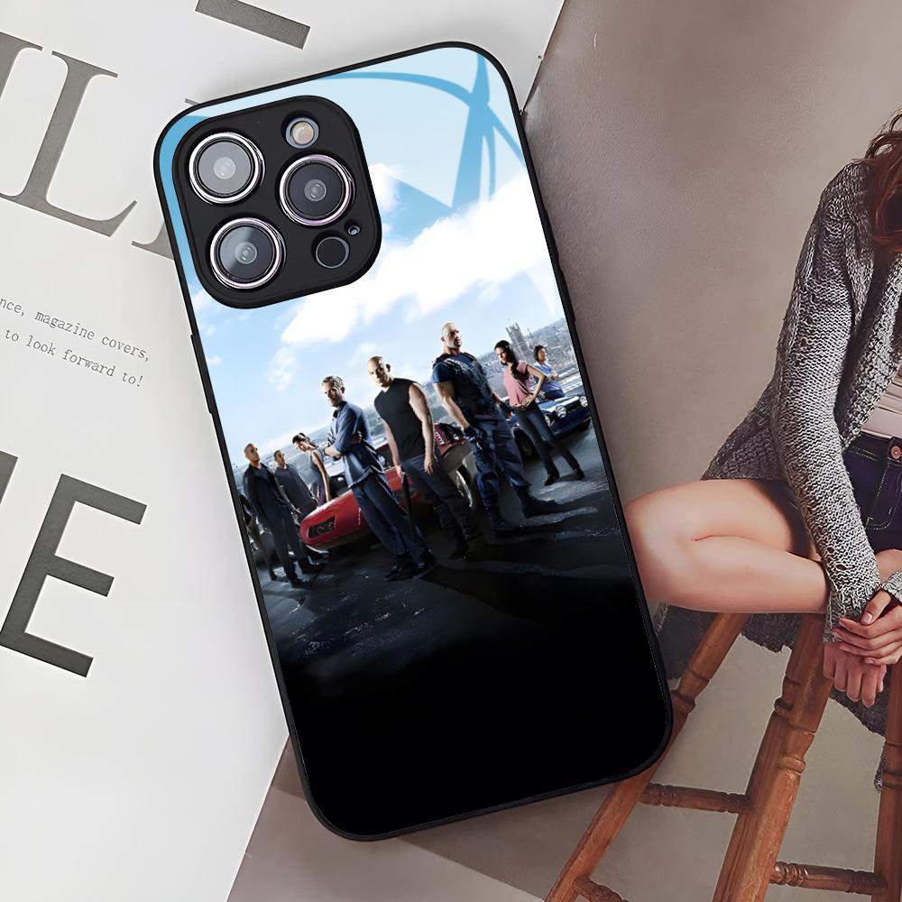 

Fast Furious Phone Case for Iphone 17 Air 16 15 14 12 11 13 Pro Max Mini Se Puls glass Cover iPhone 13 mini