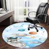 1PC space astronaut Non-Slip Floor Round carpet, Office, family, bedroom, Large Area Rug Indoor Rugs,  Durable Polyester-Z0421