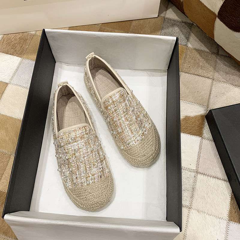 Fisherman shoes women's baotou 2025 spring new Korean version fashion versatile ins tide student flat casual lazy shoes